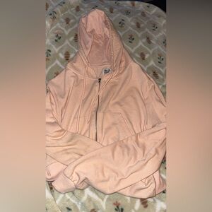 Peach Hooded Women's Jacket cropped